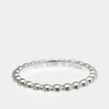 مملوكة مسبقًا خاتم فان كليف آند أربلز بيرلي ذهب أبيض عيار 18 مقاس 52