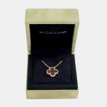 Pre Owned Van Cleef & Arpels Mother Of Pearl Vintage Alhambra Pendant