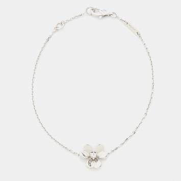 Pre Owned سوار فان كليف & أربلز فريفول ماسة 18 قيراط ذهب أبيض موديل مصغر