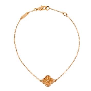 مملوكة مسبقًا Van Cleef & Arpels Sweet Alhambra 18K Rose Gold Bracelet