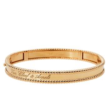 Pre Owned Van Cleef & Arpels Perlée Signature 18K Rose Gold Bracelet M
