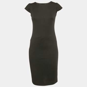 Pre Owned Veronica Virta Black Crepe Mini Dress XS