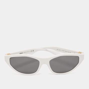 Pre Owned Versace White/Black MOD. 4491-U Cat Eye Sunglasses