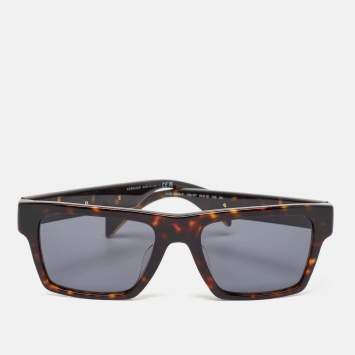 Pre Owned Versace Dark Brown MOD. 4445-F Square Sunglasses