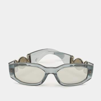 مملوكة مسبقًا نظارة شمسية فيرساتشي Mod 4361 ميدوسا بيجي مستطيلة رمادية