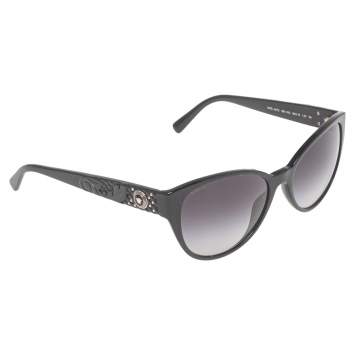 Pre Owned Versace Black Mod.4272 Wayfarer Gradient Sunglasses