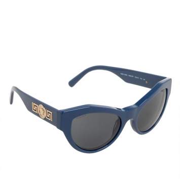Pre Owned Versace Blue Mod.4253 Medusa Sunglasses