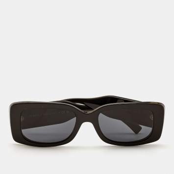 Pre Owned Versace Black MOD 4377 Frame Square Sunglasses