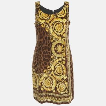 ワンピース VERSACE Printed crepe shirt dress (10087411A06321 5B040) Versace Printed Crepe Shirt Dress | italist