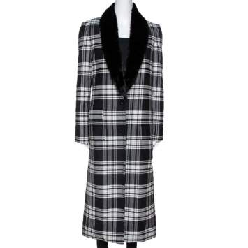 Burberry Prorsum Black Rabbit Fur Overcoat S Burberry Tlc