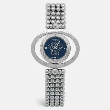 Pre Owned Versace Black Stainless Steel Eon Ellipsis 91Q99D008-S099 Women's Wristwatch 40 mm