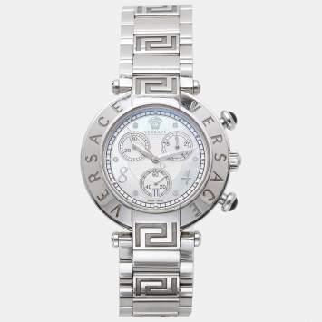 Versace Mother of Pearl Stainless Stainless Reve 68C Women's Wristwatch 40 mm