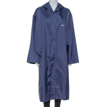 Pre Owned Vetements Navy Blue Aries Zodiac Detail Rain Coat (One Size)