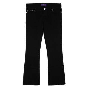 Pre Owned Victoria Beckham White Star Bootcut Jeans M