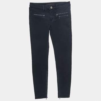 Pre Owned Victoria Beckham Navy Blue Denim Slim Fit Jeans S Waist 25"