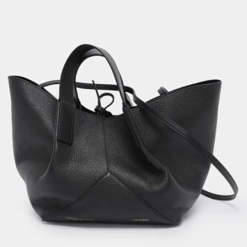 Pre Owned Victoria Beckham Black Leather Mini W11 Tote