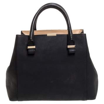 Pre Owned Victoria Beckham Black Leather Quincy Tote