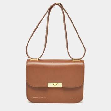 Pre Owned Victoria Beckham Brown Leather Eva Shoulder Bag