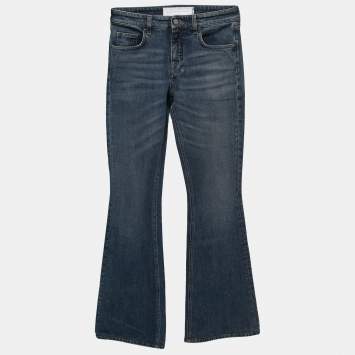 Pre Owned Victoria Victoria Beckham Blue Denim Flared Jeans M