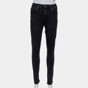 Pre Owned YMI WannaBettaButt Black Denim Mid Rise Jeans L