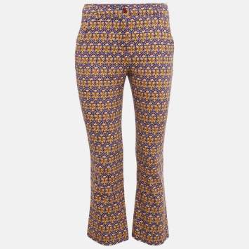 Weekend Max Mara Multicolor Printed Cotton Capri Pants S