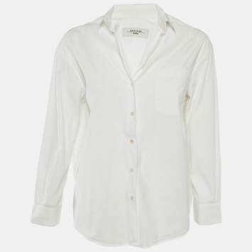 Weekend Max Mara White Cotton Long Sleeve Shirt XS