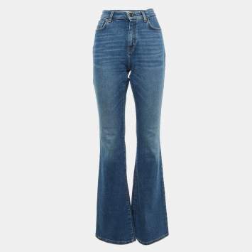 مملوكة مسبقًا Weekend Max Mara Blue Denim Flared Jeans M/Waist 29"