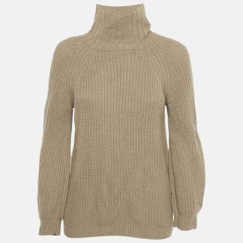 Pre Owned ```json
{"name": "Weekend Max Mara Brown Rib Knit Sweater XS", "name_ar": "كنزة ويكند ماكس مارا تريكو بني مضلع مقاس صغير جداً (اكسترا سمول)"}
```