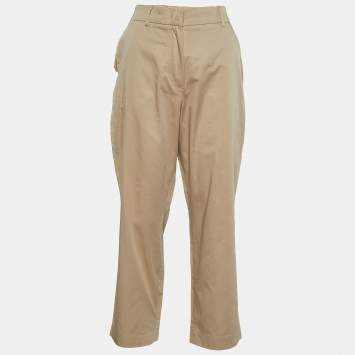 Weekend Max Mara Beige Cotton Chino Trousers S