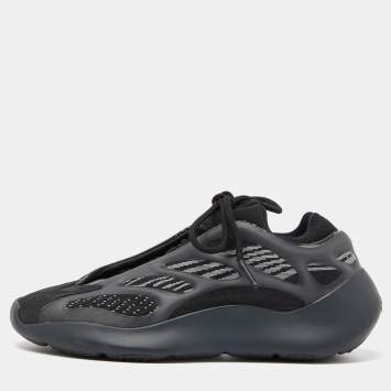 Pre Owned Yeezy x Adidas Black Knit Fabric 700 V3 Alvah Sneakers Size 39 1/3