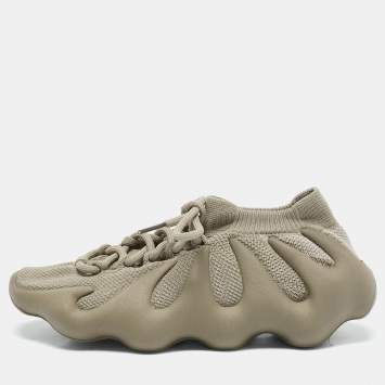 Pre Owned Yeezy x Adidas Grey Knit Fabric Yeezy 450 'Stone Teal' Sneakers Size 38 2/3