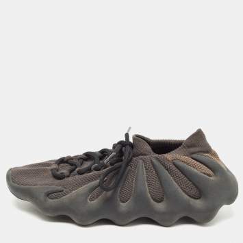 Pre Owned Yeezy Black/Grey Knit Fabric Yeezy 450 Lace Up Sneakers Size 41.5