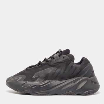 Pre Owned Yeezy x Adidas Black Nylon Boost 700 MNVN Triple Black Sneakers Size 39 1/3