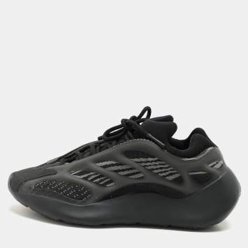 Pre Owned Yeezy x Adidas Black Mesh and Polyurethane Yeezy 700 V3 "Alvah" Low Top Sneakers Size 38