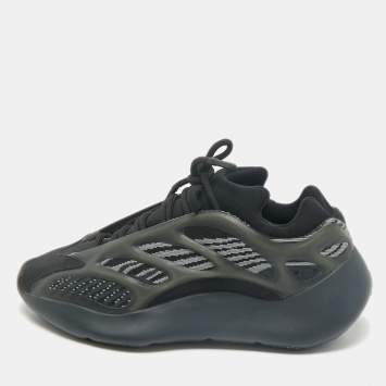 Pre Owned Yeezy x Adidas Black Knit Fabric 700 V3 Alvah Sneakers Size 36 2/3
