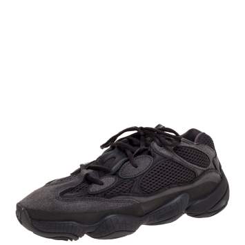 Pre Owned Yeezy x Adidas 500 Utility Black Ortholite Sneakers Size 40