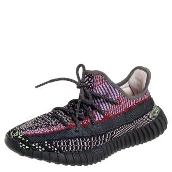 Pre Owned Adidas Yeezy Boost 350 V2 Yecheil Multicolor Knit Fabric (Non-Reflective) Size 39.5