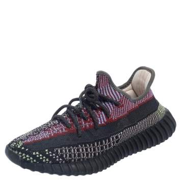 Pre Owned Adidas Yeezy Boost 350 V2 Yecheil Multicolor Knit Fabric (Non-Reflective) Size 39 1/3