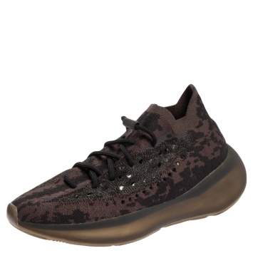 مملوكة مسبقًا Yeezy x Adidas Multicolor Knit Fabric Boost 380 Onyx Sneakers Size 41 1/3