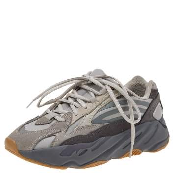 Pre Owned Yeezy x Adidas Grey Nylon And Suede Boost 700 V2 Tephra Sneakers Size 38 2/3