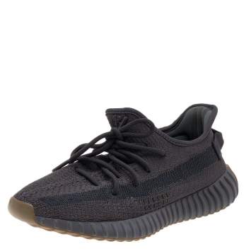 Pre Owned Yeezy x Adidas Dark Grey Knit Fabric Boost 350 V2 Cinder Sneakers Size 40 2/3