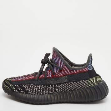 Pre Owned Yeezy x Adidas Multicolor Cotton Knit Boost 350 V2 Yecheil Sneakers Size 38