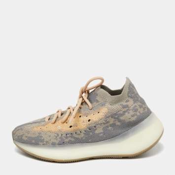 Pre Owned Yeezy x Adidas Multicolor Fabric And Mesh Yeezy Boost 380 Mist Reflective Sneakers Size 39.5 