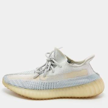 مملوكة مسبقًا Adidas Yeezy Green Knit Fabric Boost 350 V2 Cloud (Non-Reflective) Sneakers Size 40 2/3