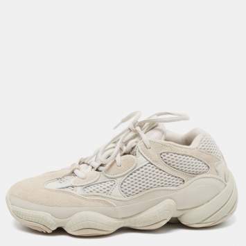 مملوكة مسبقًا Yeezy x Adidas Light Grey Suede and Mesh Yeezy 500 Blush Sneakers Size 39 1/3