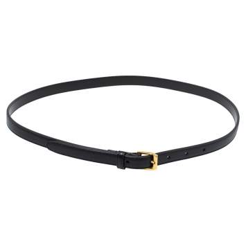 Pre Owned Yves Saint Laurent Black Leather Belt 80CM