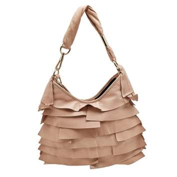 Pre Owned Yves Saint Laurent Beige Leather St. Tropez Hobo
