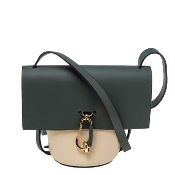 مملوكة مسبقًا Zac Posen Tricolor Leather Belay Oil Slick Crossbody Bag