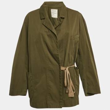 Pre Owned Zadig & Voltaire Green Cotton Mac Militaire Jacket XS
