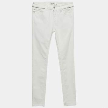 Pre Owned Zadig & Voltaire Off-White Denim Eva Cher Jeans S Waist 25"